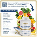 SUPREME MAGNESIO BISGLICINATO 450Mg (Hasta 4 Meses) 240 Pastillas - Complejo Premium | Vitamina B12, B1, B2, B6, C y Coenzima Q10 | Suplemento - Vegano y Hecho en Italia
