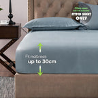 1 Sábana Ajustable de Bambú y Algodón, Sábana Ajustable para Niños, Cubre Colchón Suave, Sábana Transpirable para Todas las Estaciones, Ropa de Cama Lavable a Máquina para Dormitorio, Habitación de Invitados y Escuela, Color Aleatorio