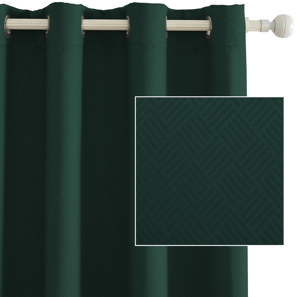 Cortinas opacas YSTYLE 2, método de colgante perforado, protección solar, protección de la privacidad, aislamiento térmico, reducción de ruido, adecuadas para diversas decoraciones de interiores como dormitorios, salas de estar y restaurantes