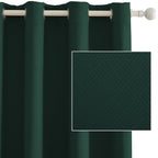 Cortinas opacas YSTYLE 2, método de colgante perforado, protección solar, protección de la privacidad, aislamiento térmico, reducción de ruido, adecuadas para diversas decoraciones de interiores como dormitorios, salas de estar y restaurantes