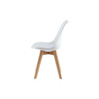 Sillas de comedor MCC Direct en juego de 4 piezas, sillas de cocina, sillas de oficina, silla de concha de diseño, "Eva" disponible en 7 colores de moda