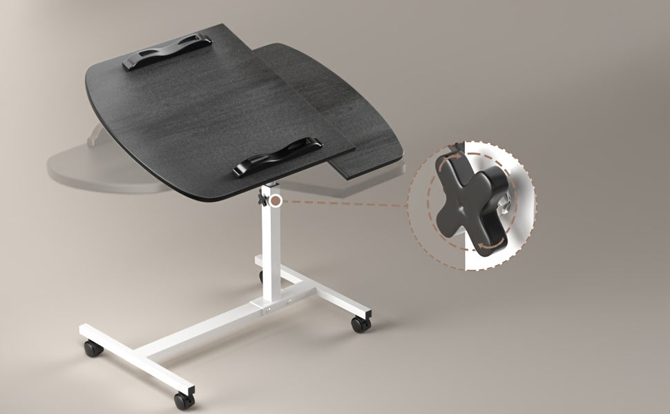 Mesa auxiliar para salón y dormitorio | 96.5 cm y con ruedas