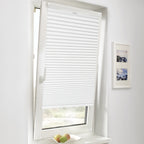 Estor enrollable | Persianas opacas plisadas con cordón Sekey para cubrir ventanas - Instalación sin taladro, estores enrollables de bloqueo con