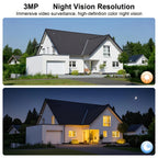 ANRAN Cámara de Luz Solar de Pared, una Cámara de Seguridad Solar para Exteriores que se Convierte en una Luz de Pared, Cuenta con Conectividad Inalámbrica 2.4G para la Seguridad del Hogar, Detección de Movimiento con IA, Iluminación Activada por Movimien