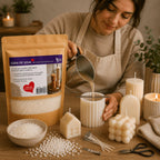 Perlas de cera de soja 100 % vegetal para velas, alto punto de fusión 54-60 °C, calidad profesional, ideal para velas moldeadas, fácil desmolde, acabado liso sin grietas, material de manualidades prémium para hacer velas aromáticas y decorativas, textura
