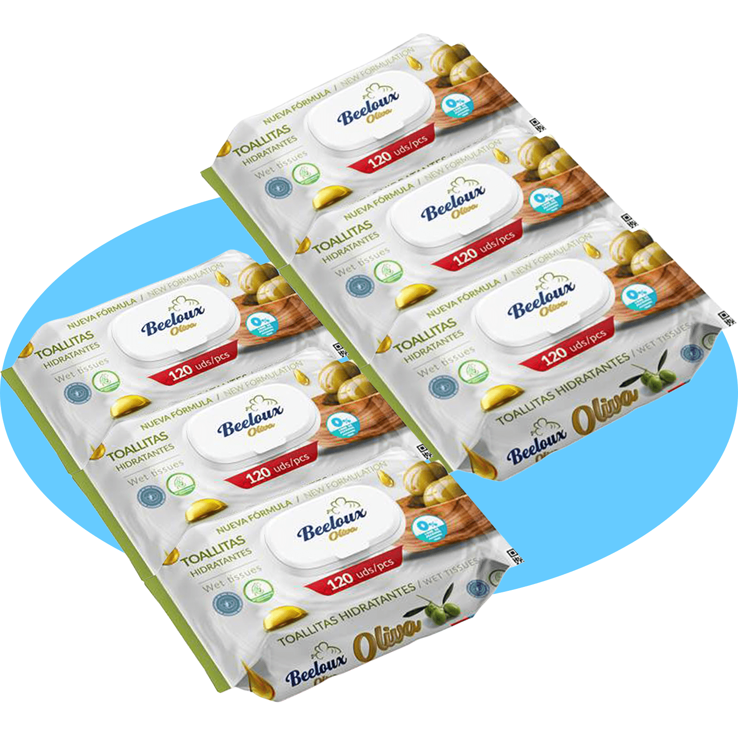 Toallitas Húmedas, Cuidado e Hidratación Profunda, Fibras Ultrasuaves ideales para Piel Sensible, Perfume Fresco, Packs de 3/6/9/12 Unidades, 360/720/1080/1440 Toallitas - Bestline