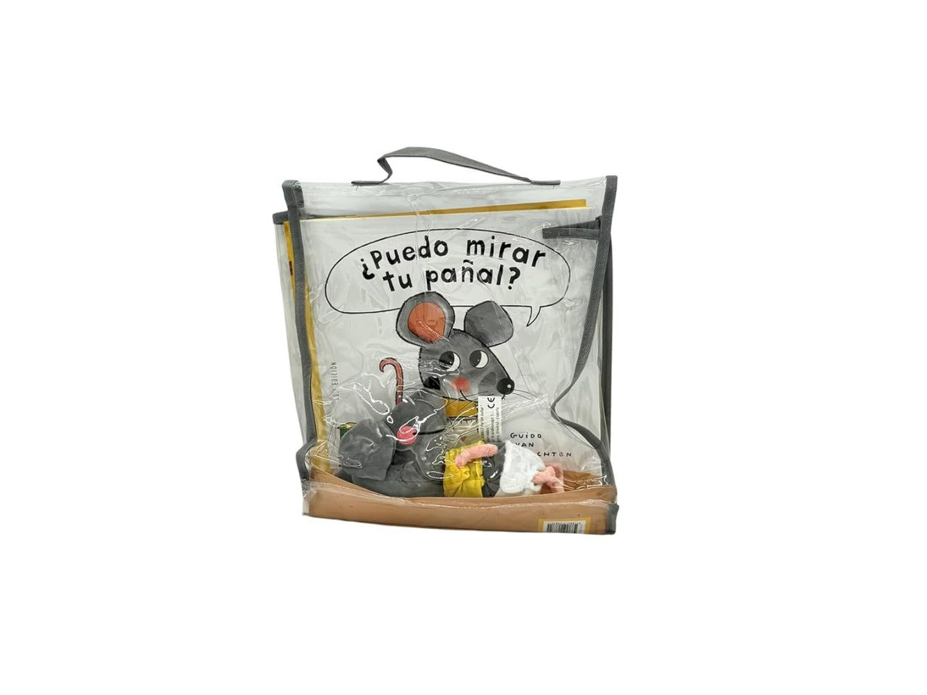 Pack ¿Puedo mirar tu pañal? con muñeco (Ratón fisgón)