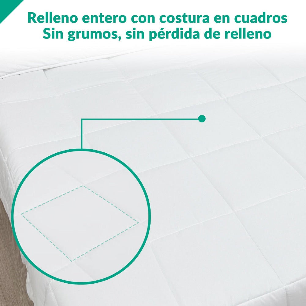 Edredón Nórdico Otoño-Invierno 300g, Fibra Suave Tacto Plumón, Relleno para Cama 90-180cm