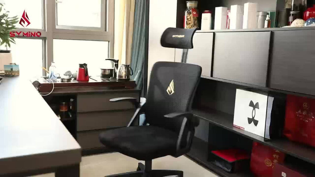 Silla de Oficina Ergonómica, Silla de Escritorio para el Hogar, Silla de Malla de Respaldo Alto con Profundidad de Asiento Ajustable, Silla de Computadora con Soporte Lumbar