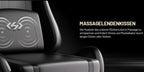 Silla Gaming con Cojín de Resortes de Bolsillo, Silla de Computadora Ajustable en Altura, Silla Ergonómica para Adultos con Soporte Lumbar de Masaje, Silla con Función Giratoria, para Gaming u Oficina