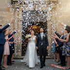 6 Unidades de Cañón de Confeti de Mariposas Blancas de Papel 40cm, elegante y mágica fácil de usar, ideal para bodas, pedidas de mano, aniversarios, 15 años, graduaciones, baby showers, desfiles de moda, eventos corporativos, conciertos y celebraciones es