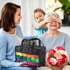 Kit de croché de 40/113 piezas con juego de hilos de 1828.8 metros surtidos para tejer y crochetear, juego de 73 accesorios de croché que incluye ganchillos ergonómicos, agujas de tejer y más, kit ideal para principiantes