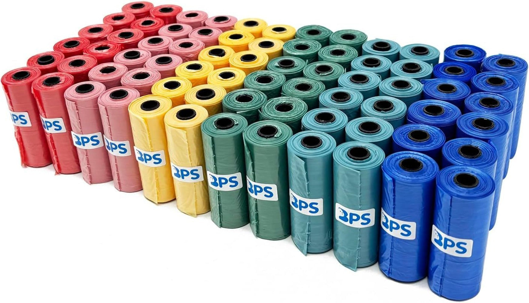 540/1080 Bolsas de Caca Perro Bolsas para Excrementos de Perros para Mascotas Animales Domésticos Pack de 36/72 Rollos Multicolor 32*22cm BPS-5395