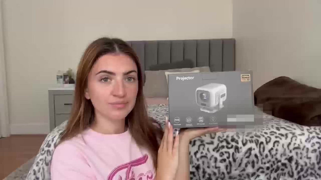 Proyector inteligente portátil compatible con 4K con Wifi6 y BT5.4, nativo 1080P, 690ANSI, Android 11, enfoque automático y corrección automática de trapezoidal, proyector de cine en casa para películas, juegos, uso educativo, presentación multimedia, Pro