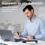 Impresora portátil sin tinta D810B, impresora inalámbrica de viaje, máquina térmica para tatuajes, compatible con papel térmico A4 y carta estadounidense, compatible con teléfonos móviles y portátiles, adecuada para negocios, viajes, oficina y hogar