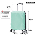 Maleta Cabina ABS 55x40x20cm (44L)- 20 Pulgadas - Negro/Azul/RosaDorado/Plateado/Amarillo/Rojo/Turquesa/Verde/Menta/Morada