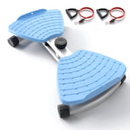 Equipo de fitness giratorio de cintura para uso doméstico, quemador de grasa abdominal, equipado con bandas de resistencia, tabla de ejercicios silenciosa y antideslizante para entrenamiento de core, piernas y glúteos (capacidad de peso 136 kg - rosa - mo