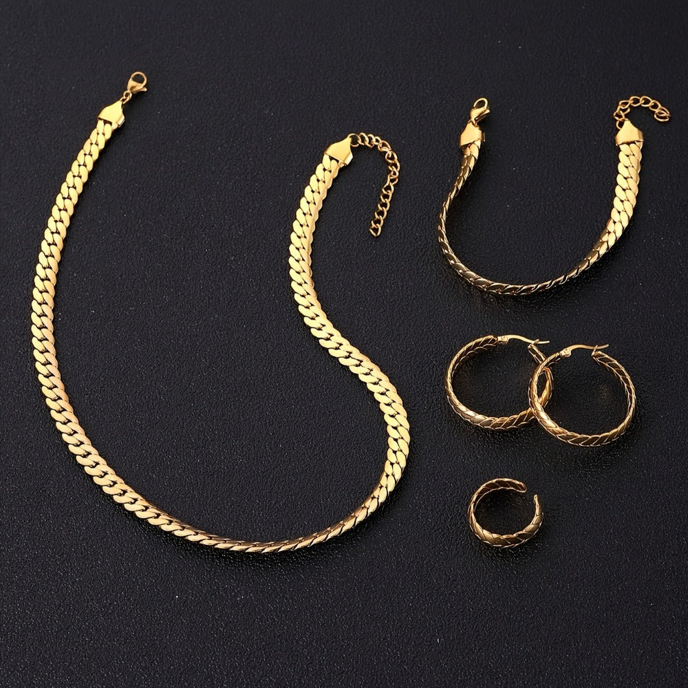 ARTPAGE, Juego de joyería de plata 925 para mujer, collar + pulsera + aretes + anillo/ Juego de 4 piezas. Peso total del producto (93.31 g), glamuroso y elegante, el regalo perfecto para mujer, ideal para el Día de San Valentín, viene con una exquisita ca