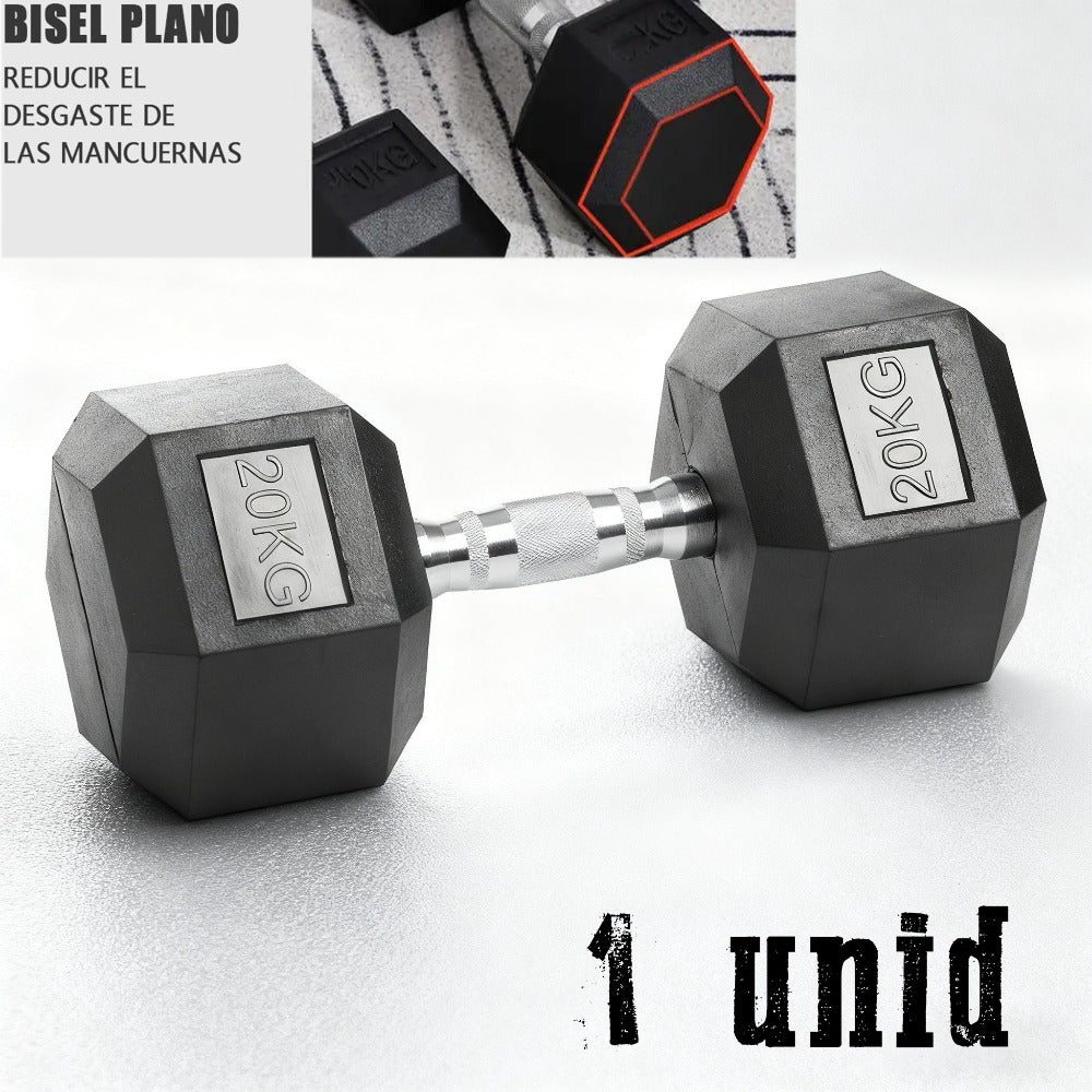Mancuernas de hierro macizo, juego de mancuernas hexagonales de hierro fundido, con pesos de 2,5 kg, 5 kg, 7,5 kg, 10 kg, 12,5 kg, 15 kg, 20 kg y 25 kg, adecuados para entrenamientos en casa y en el gimnasio, ideales para el entrenamiento de brazos, yoga