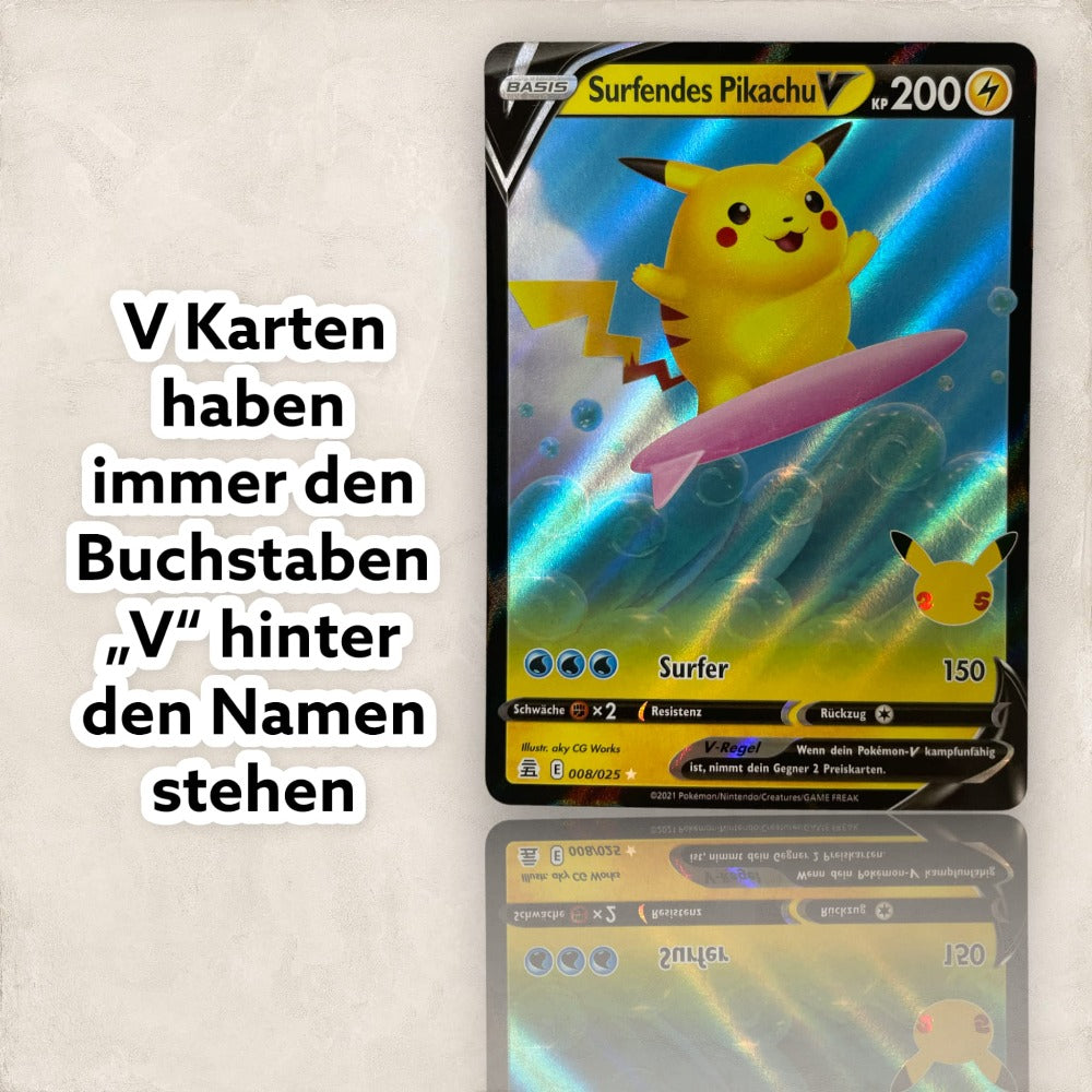 Pokémon Original 3 Tarjetas V Diferentes ALEMANAS, Incluyendo V, VMAX, VSTAR o GX Tarjetas Raras, GARANTIZADAS de Conjuntos Actuales