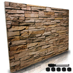 BAKAJI Pizarra Blanca Magnética con 5 Imanes y 1 Marcador, Tablero de Notas Montado en la Pared, Ideal para Cocina, Sala de Estar, Entrada, 60 x 40 cm