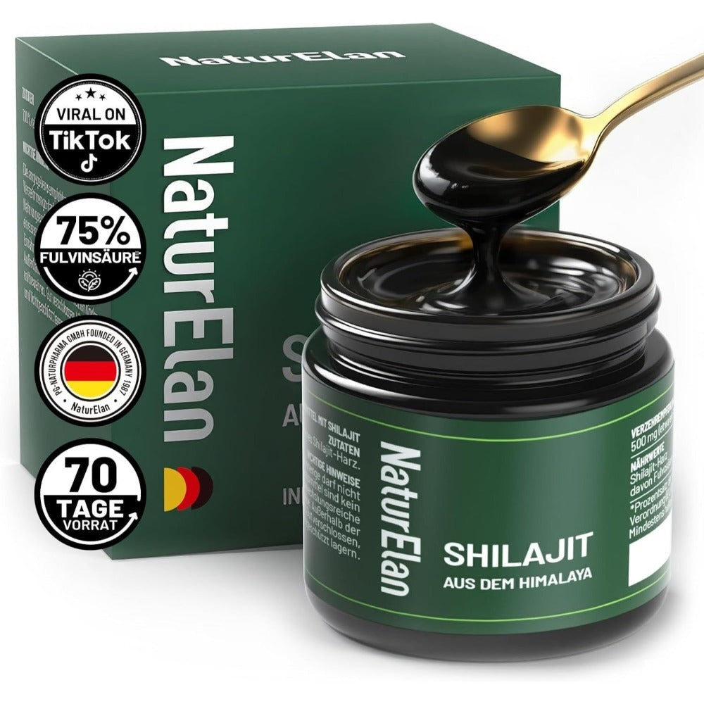 Shilajit Mumijo del Himalaya – Suplemento Alimenticio con Ácido Fúlvico – Vegano, Sin Aditivos Innecesarios, Fabricado en Alemania