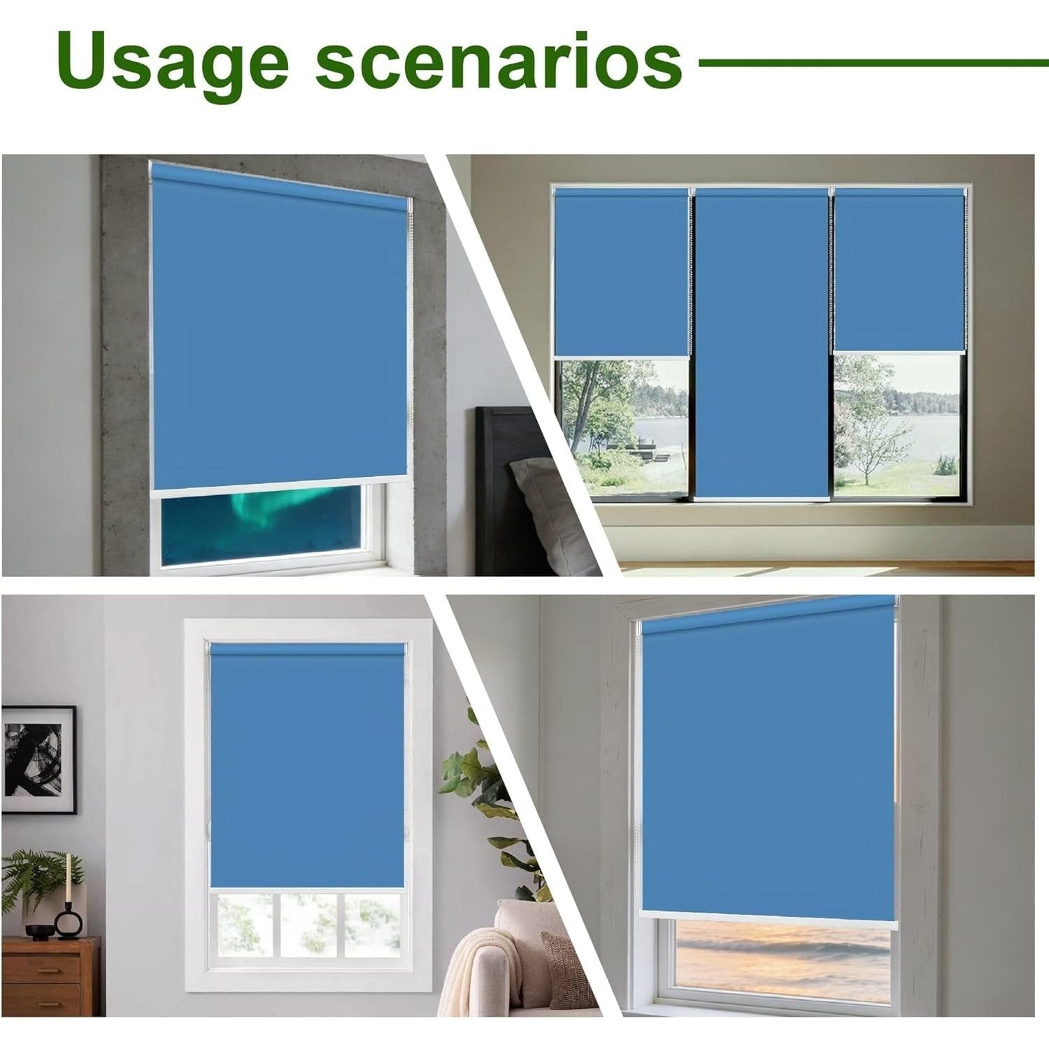 Estor Enrollable Semiopaco para Ventana, Cortina Enrollable Interior con Control de Luz y Privacidad, Estores Modernos para Dormitorio, Salón y Oficina, Persianas Enrollables Decorativas,60/80/90/100/120/135/150 cm. Instalación con Taladro