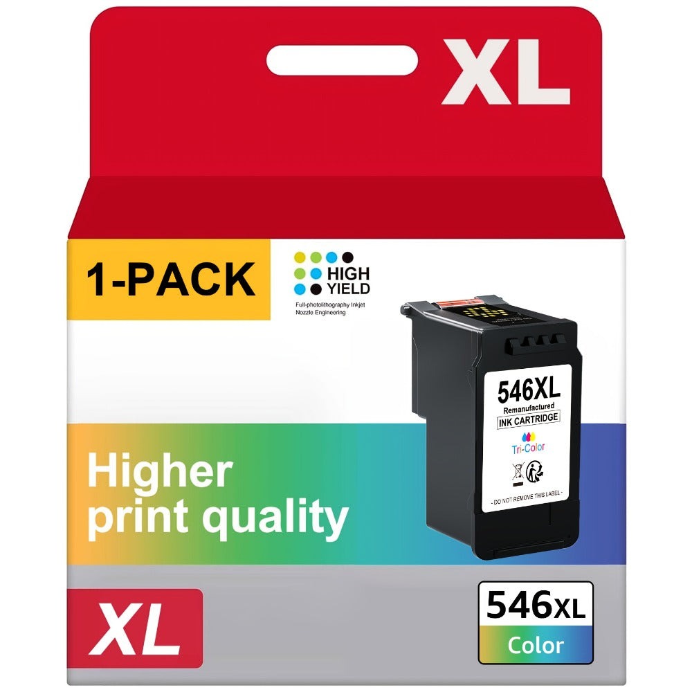 Cartucho de Tinta Compatible para Canon PG-545XL/CL-546XL - Multipack de Alto Rendimiento XL - Reemplazo Compatible para Pixma MX495, TR4550, MG2550s, TS3150, MG3050 y Más - Compatible con Impresoras Canon ()