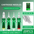 Pack de agujas profesionales para tatuaje 20 piezas para principiantes | Para artistas, estudio y práctica