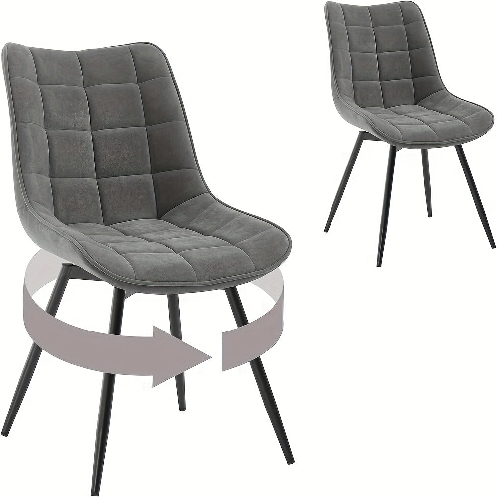 2 sillas de comedor, silla giratoria, silla de cocina, silla de sala de estar, sillón con respaldo, asiento de terciopelo, para cocina, sala de estar, sala de estar