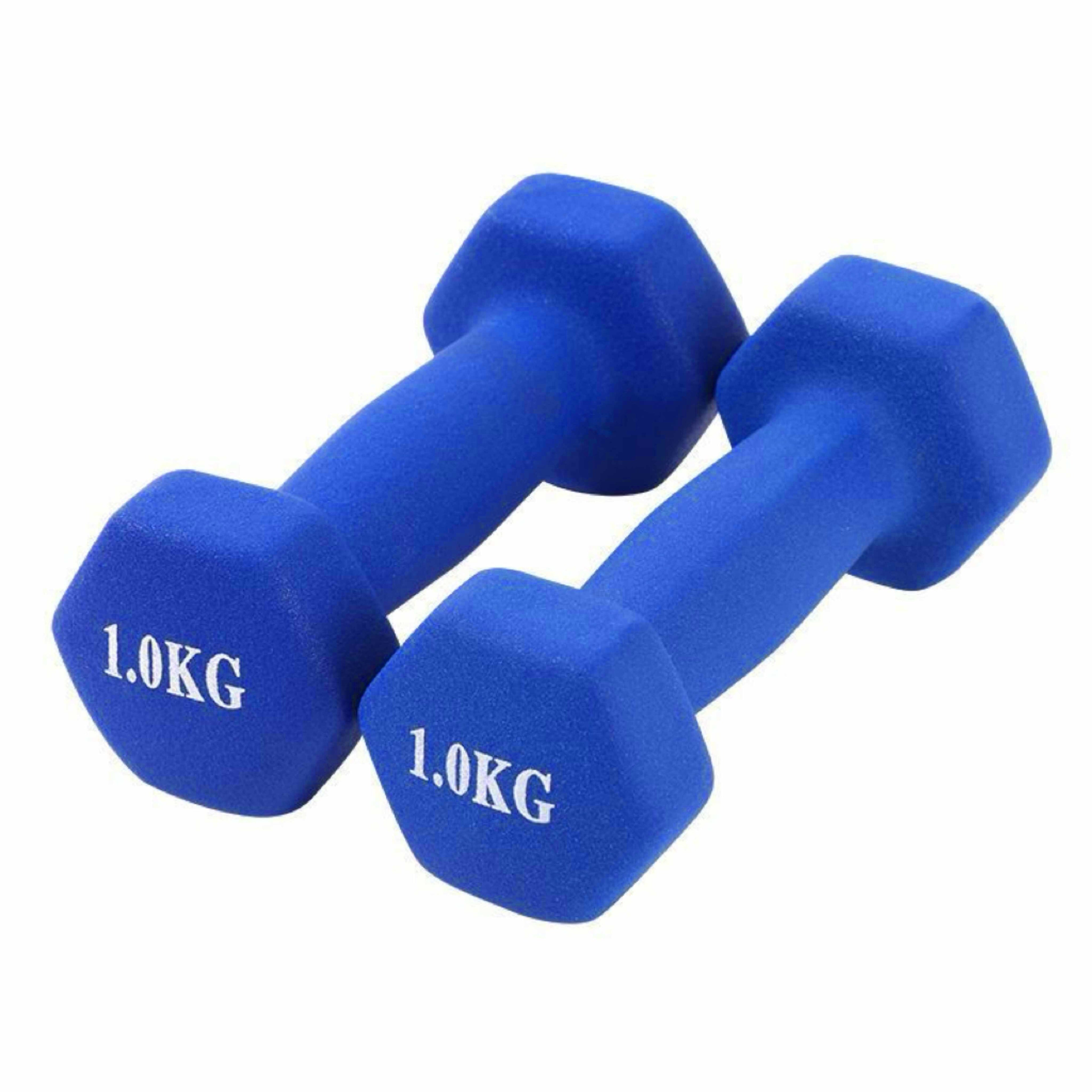 Mancuernas Fijas de Neopreno para Ejercicios en Gimnasio | Material: Hierro con Revestimiento de Vinilo | Pesas para Mujeres y Hombres