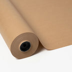 1 Rollo de papel kraft marrón 60 cm × 15 m – Papel en bobina multiuso para embalaje, envolver regalos, patronaje, manualidades, artesanía, decoración e industria