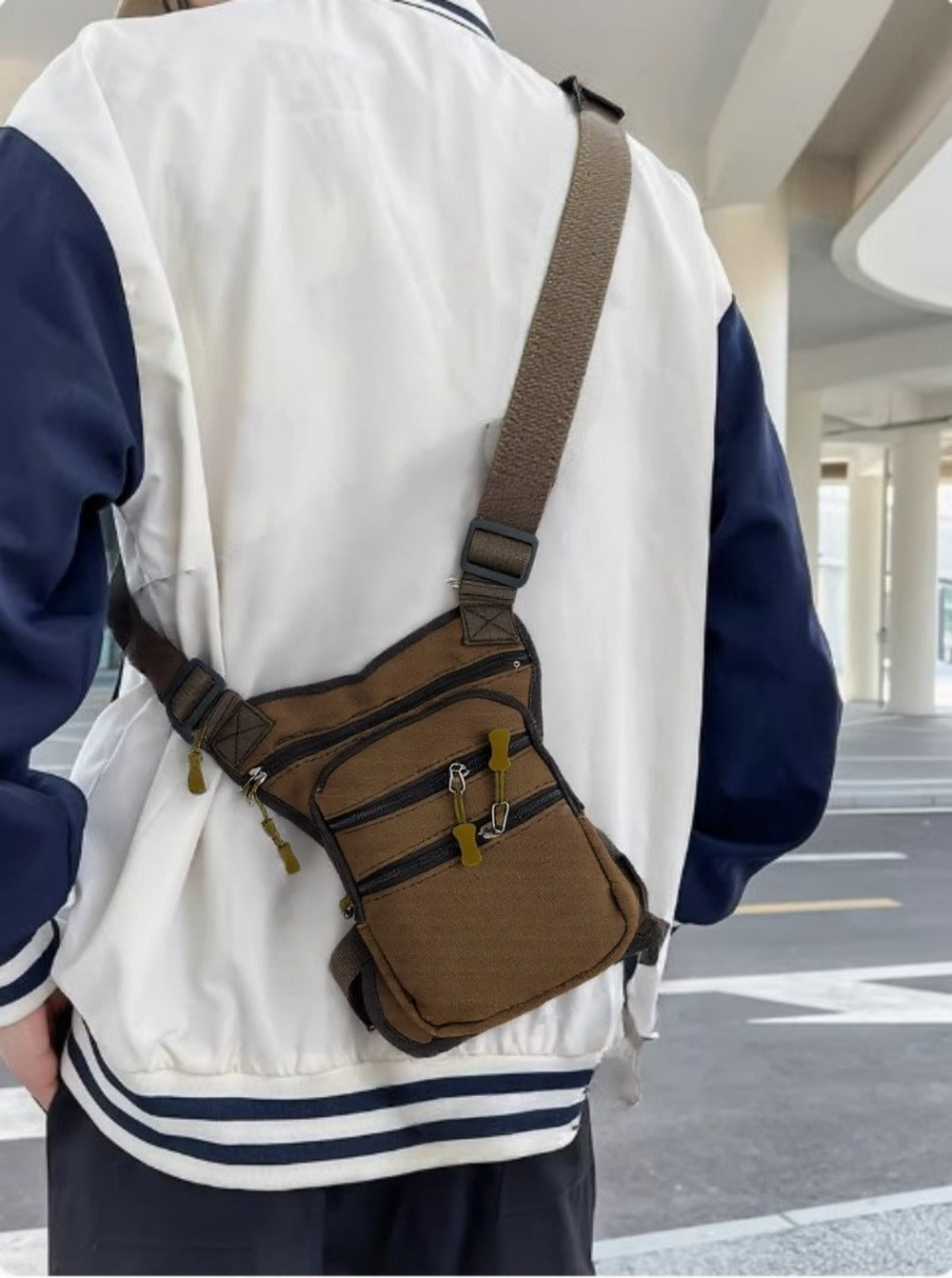MEJORADA DL-45 Bolsa Multifunción para Pierna/Cintura - Uso Exterior, Senderismo y Deportes