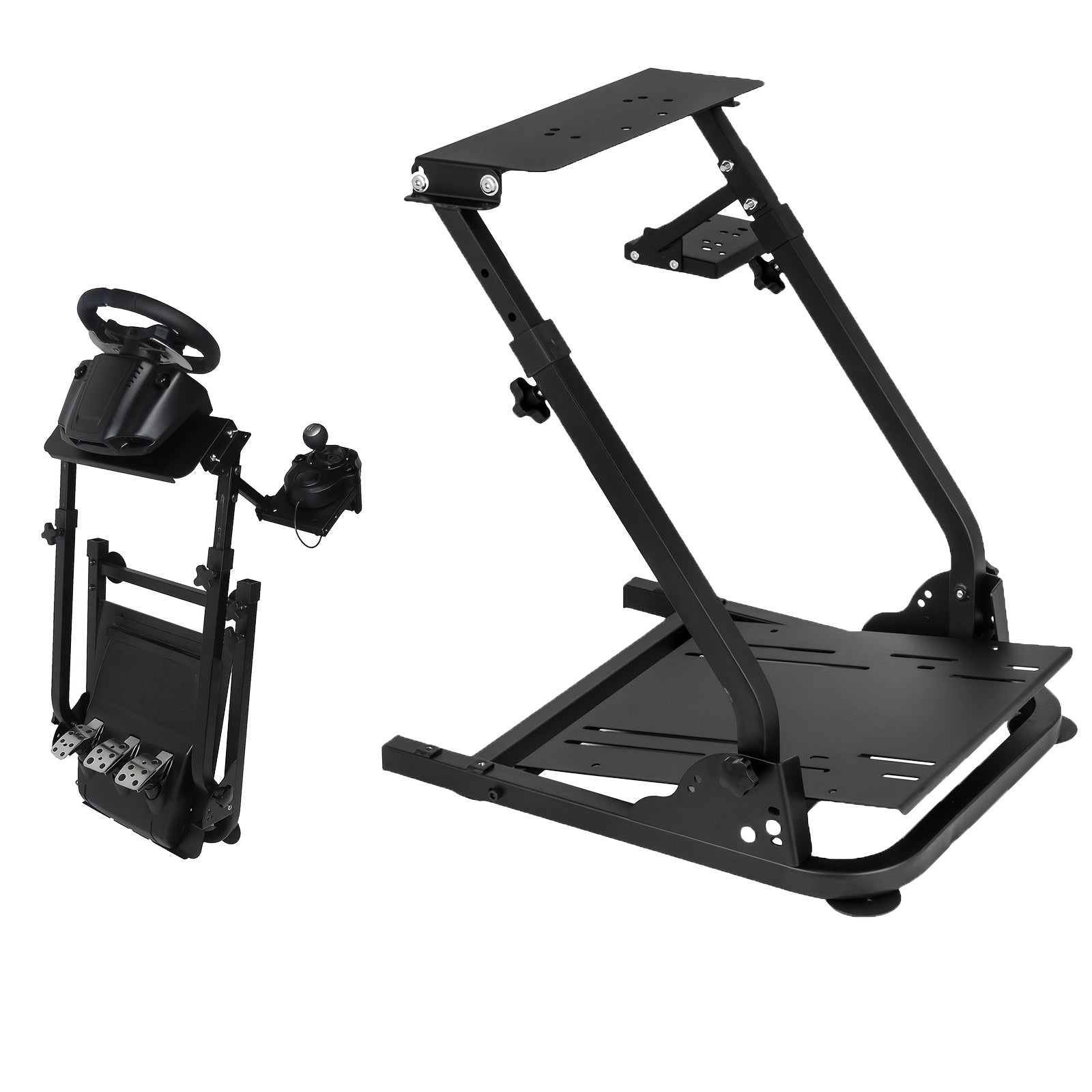 Soportes para volante de carreras | Soporte Plegable para Volante de Carreras, Estructura Triangular de Simulador de Volante para Logitech G29