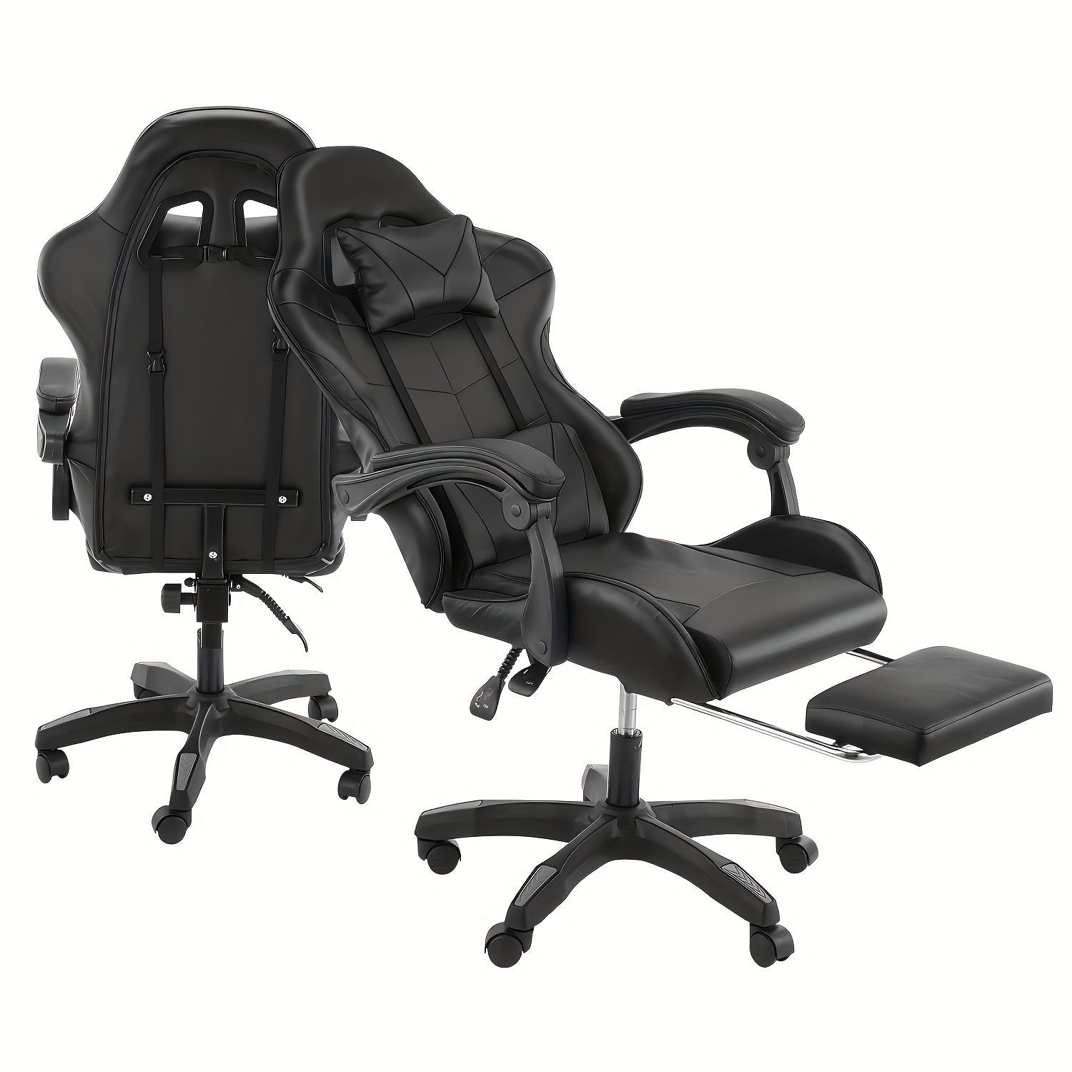 Silla de oficina para teletrabajo y estudio | metal y ajustable