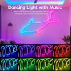 Tira de luz LED neón flexible multicolor RGB con APP control remoto