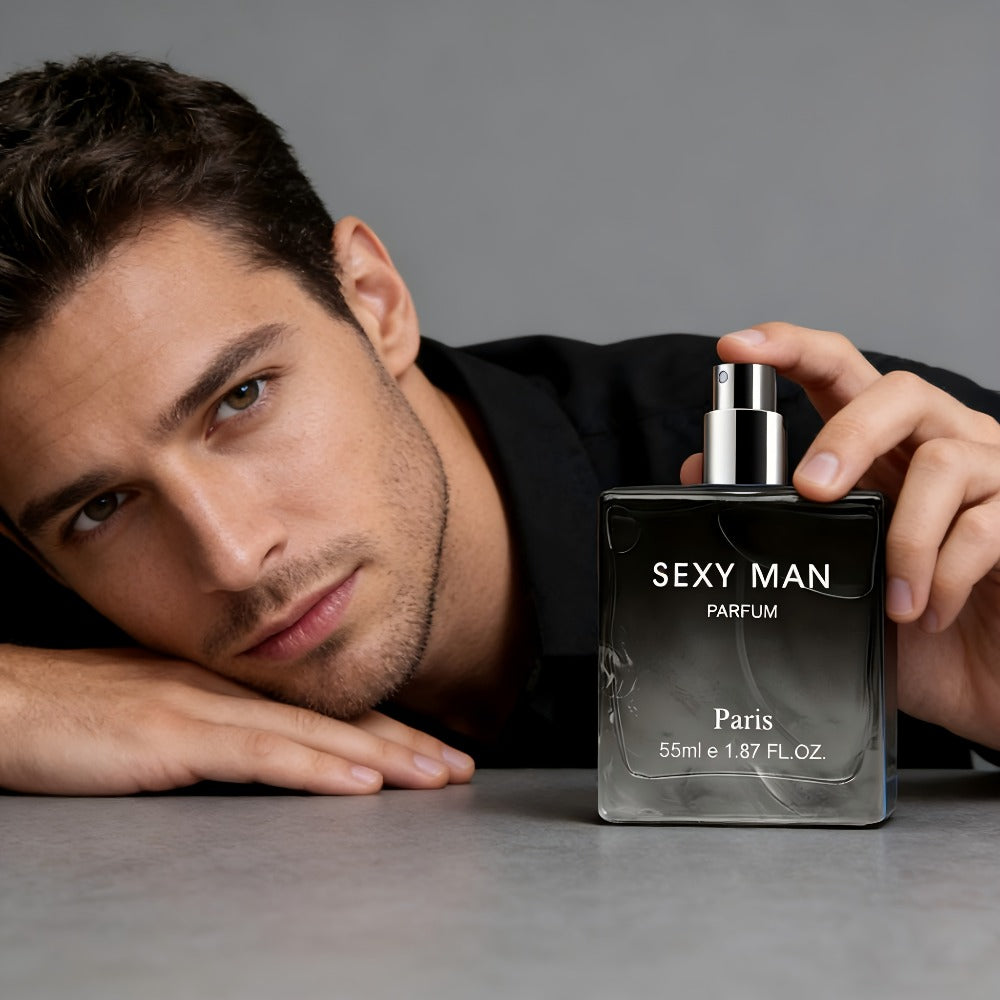 Set de Perfumes de 3 Opciones (Paquete de 2) (2 X 55 ml/1.8 oz) | Botellas con Degradado Negro/Azul | Aroma a Bergamota y Cuero | Perfecto para Inauguración de Casa y Uso Personal