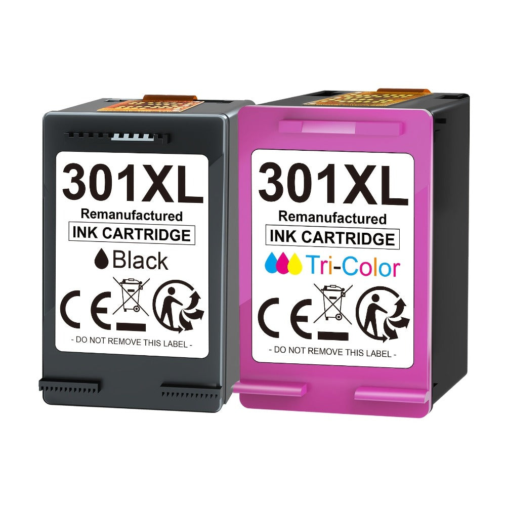 301XL Cartucho de tinta de repuesto negro y color para HP 301XL Compatible con HP DeskJet 1000 1050 1055 1056 1510 1513 1517 2000 2050 2510 2540 OfficeJet 2620 2622 Envy 4500 4502 5530 5532 Impresora, Multipack