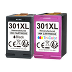 301XL Cartucho de tinta de repuesto negro y color para HP 301XL Compatible con HP DeskJet 1000 1050 1055 1056 1510 1513 1517 2000 2050 2510 2540 OfficeJet 2620 2622 Envy 4500 4502 5530 5532 Impresora, Multipack
