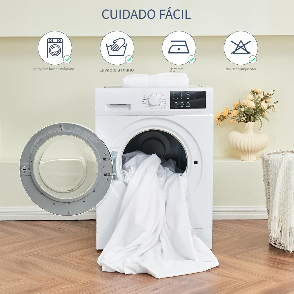 Juego de 2 sábanas bajeras de 100% algodón puro, disponible en tamaños King/Queen/Full/Twin — Material totalmente de algodón, suave y transpirable, con bordes con ribete de vivo profundo; ofrecido en blanco, gris y azul, lo que lo convierte en un regalo d
