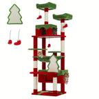 Árbol rascador para gatos 184 cm | Juego descanso escalada y cuidado de uñas