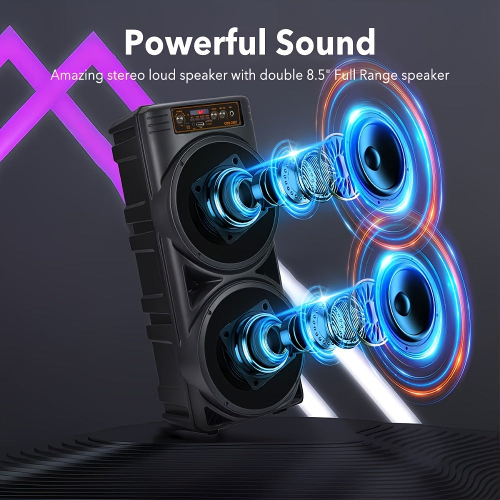 Altavoz Bluetooth de 8200W de suelo a techo, sistema de sonido estéreo sin varillas de doble altavoz, subwoofer portátil con iluminación ambiental RGB, excelente calidad de sonido, imprescindible para fiestas de Pascua/Día de la Madre, perfecto para reuni