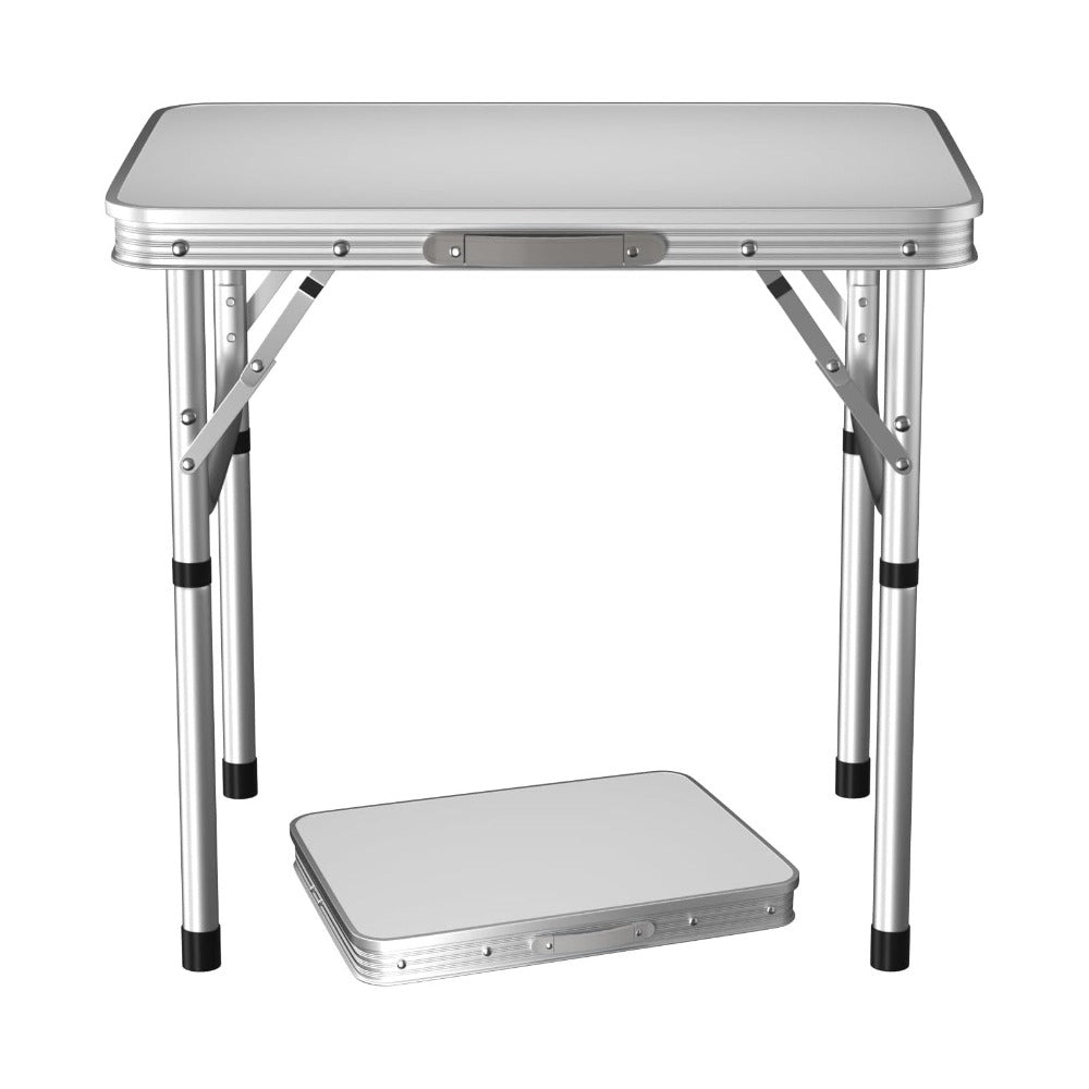 Mesa Plegable de 60x45x26/56cm, Resistente y Ajustable, Ideal para Camping, Picnic, Fiestas al Aire Libre y BBQ. Mesa Portátil con Asa de Transporte, Perfecta para Jardín, Cocina y Exteriores. ¡La Mesa BBQ de Aluminio Definitiva para tus Fiestas!