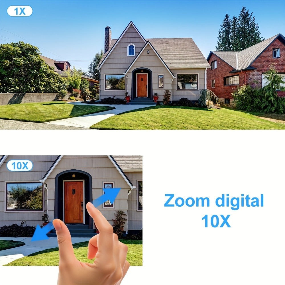 Cámara de Seguridad Exterior con Energía Solar, Tarjeta SIM y 4G LTE - Lente Dual HD 8MP, Zoom 10x, Detección de Movimiento/Humanos, Comunicación Bidireccional, Visión Nocturna a Color, para Vigilancia en el Hogar (No)