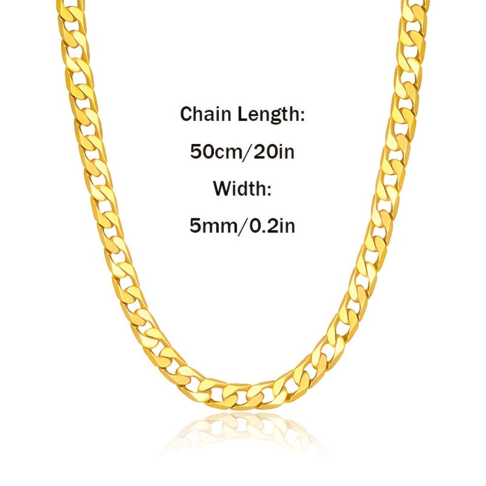 Collar de plata 925 para hombre, cadena cubana de 5 mm, accesorios de joyería estilo hip hop para fiestas, regalos para hombres, San Valentín, aniversario, cumpleaños, regalo para el Día del Padre, empaque en caja