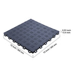 VEVOR Azulejos de Garaje Entrelazables, 12 x 12 x 0.53 pulgadas, Paquete de 25, Azulejos de Suelo Antideslizantes de Doble Cara, para Garajes, Sótanos y Talleres, Gris Grisáceo