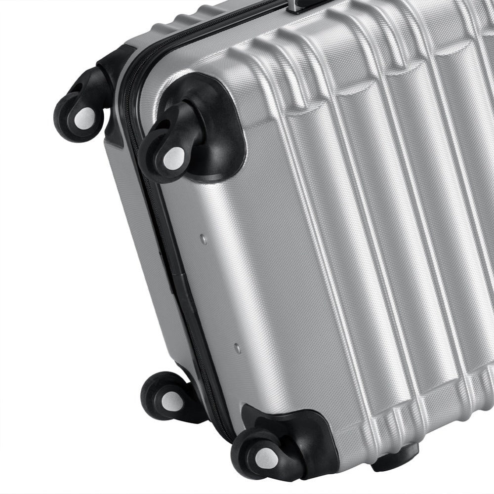 Conjunto PROVITERA de 4 Maletas Rígidas de ABS, Maleta Rígida S-M-L-XL con Asa Telescópica de Gel y 4 Ruedas de Rodadura Fácil, Trolley Ligero y Resistente al Viaje, Equipaje de Mano con Cerradura de Código, Mangos de Gel Ergonómicos, Ruedas Giratorias de