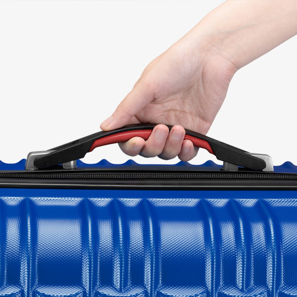 Conjunto PROVITERA de 4 Maletas Rígidas de ABS, Maleta Rígida S-M-L-XL con Asa Telescópica de Gel y 4 Ruedas de Rodadura Fácil, Trolley Ligero y Resistente al Viaje, Equipaje de Mano con Cerradura de Código, Mangos de Gel Ergonómicos, Ruedas Giratorias de