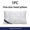 1/2 Piezas de Almohadas de Soporte para el Cuello para un Sueño Relajante, Suaves y Cómodas,Almohada Alta 900g Núcleo de Almohada para Dormir, Absorbe la Humedad y es Transpirable, Adecuadas para Dormitorio, Sala de Estar, Decoración del Hogar