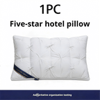 1/2 Piezas de Almohadas de Soporte para el Cuello para un Sueño Relajante, Suaves y Cómodas,Almohada Alta 900g Núcleo de Almohada para Dormir, Absorbe la Humedad y es Transpirable, Adecuadas para Dormitorio, Sala de Estar, Decoración del Hogar